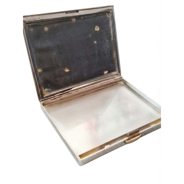 Antique Silver Powder Compact from A. Aucoc, 1890s For Sale - Image 3 of 8