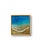 On The Beach by Ana Hefco | Mixed Media on wood panel Abstract depiction of ocean waves and sand. For Sale - Image 4 of 5