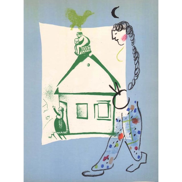 Artist: Marc Chagall Title: La maison de mon village Medium: Original Lithograph Marks: Not signed, not numbered Printed:...