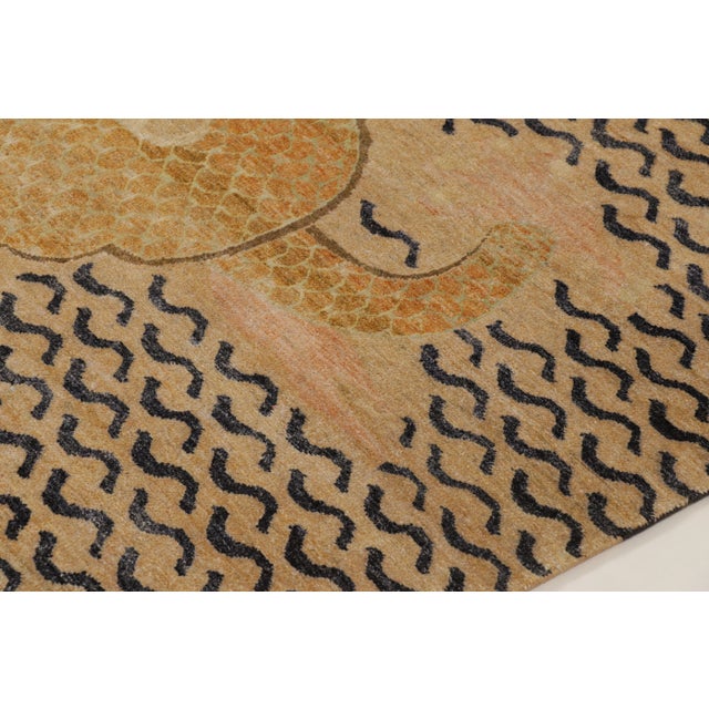 2020s Contemporary Chinese Dragon Pictorial Wool & Natural Silk Rug by Rug & Kilim For Sale - Image 5 of 11