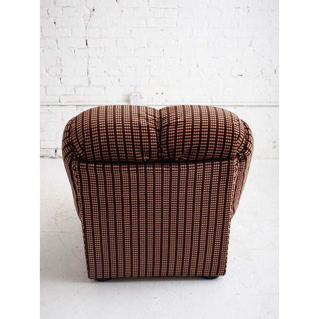 Space Age Italian ‘Petal’ Form Lounge Chair in Velvet For Sale In New York - Image 6 of 12