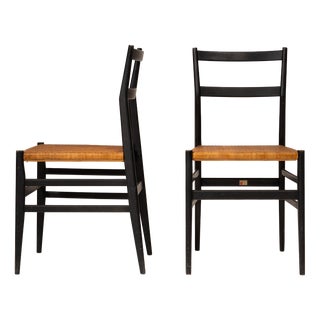 Leggera Chairs by Gio Ponti from Cassina, 1957, Set of 2 For Sale