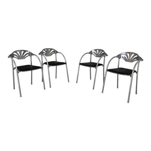 Alisea Chairs by Lisa Bros for Studio Simonetti, 1980s, Set of 4, in Good conditions. Designed 1980 to 1989 I have...