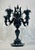 1990s 1990s Monumental Black Murano Glass Five-Arm Candelabra From the Spelling Manor For Sale - Image 5 of 18