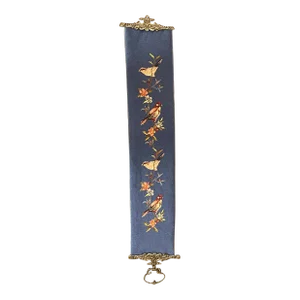 Early Needlepoint Bell Pull With Birds