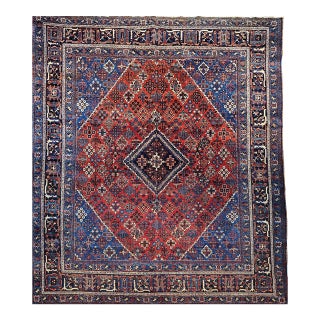 Vintage Joshegan Rug, Hand-Knotted Wool, Weeping Willow Pattern, 11’ X 14’’ For Sale