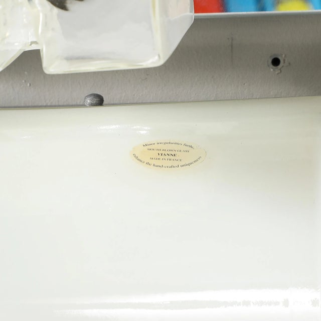 Mid-Century Modern Mid-Century Modernist Hand-Blown Milk Glass Vanity Light For Sale - Image 3 of 11