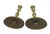 Early 19th Century Antique Regency-Style Solid Brass Candle Holders With Oval Bases - a Pair For Sale - Image 5 of 12
