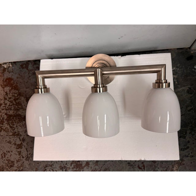 Chapman & Myers for Visual Comfort Wilton Triple Bath Light For Sale - Image 9 of 12