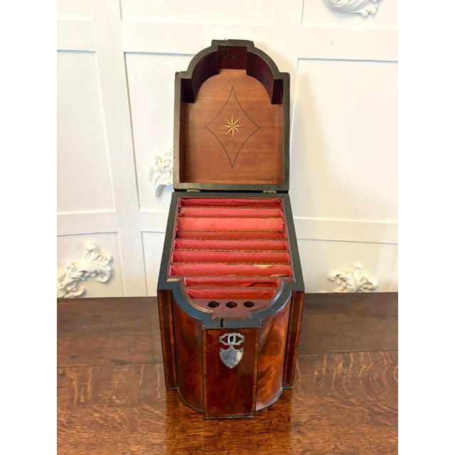 Late 18th Century Antique 19th Century Georgian Mahogany Letter Holder, 1780s For Sale - Image 5 of 11