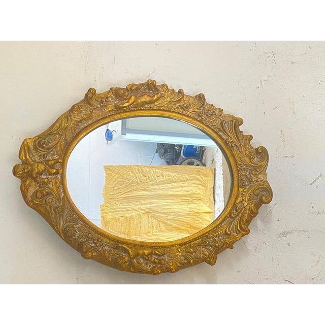 Mirrors in Gilt Resin, 20th Century, Set of 2 For Sale - Image 14 of 16