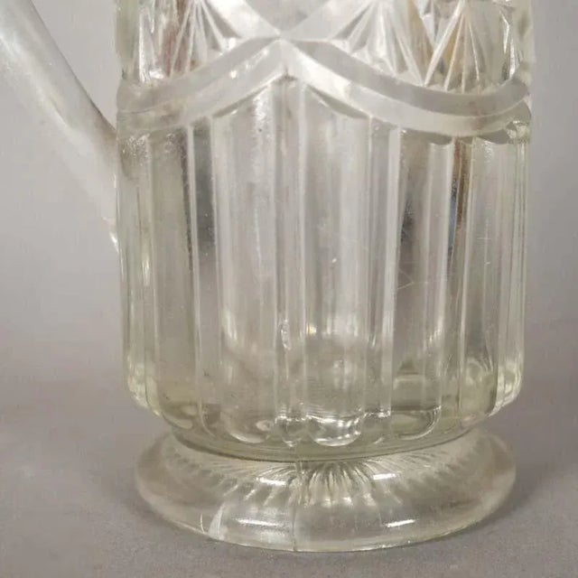 White Art Nouveau Crystal Jug, 1900s For Sale - Image 8 of 16