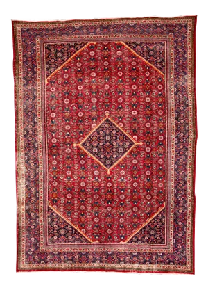 Mid-20th Century Vintage Mahal Wool Rug