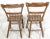 19th Century Pair of Painted Rustic Primitive Farmhouse Side Chairs For Sale In New York - Image 6 of 10