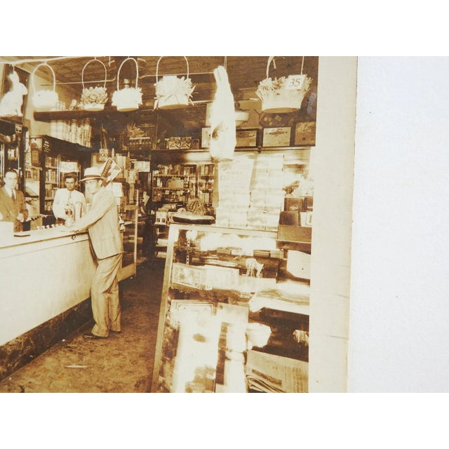 Early 20th Century Antique Photograph Soda Shop Cigars Easter Baskets Magazines Signs For Sale - Image 5 of 6
