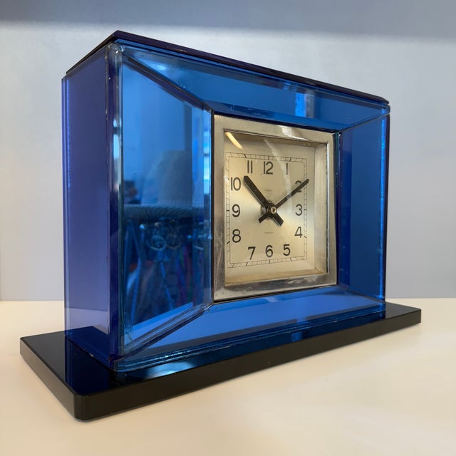 Extremely rare extra-large table clock Perfect Art Deco style Probably French manufacture 1920s "MoraP" signature on the...