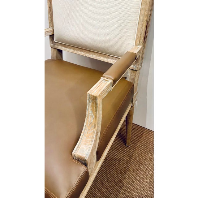 Wood Revelation Organic Modern French Connection Dining Chairs Set of 6 For Sale - Image 7 of 11