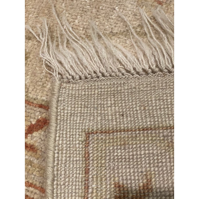 Textile Pasargad DC Ivory Fine Hand Knotted Oushak Rug For Sale - Image 7 of 8
