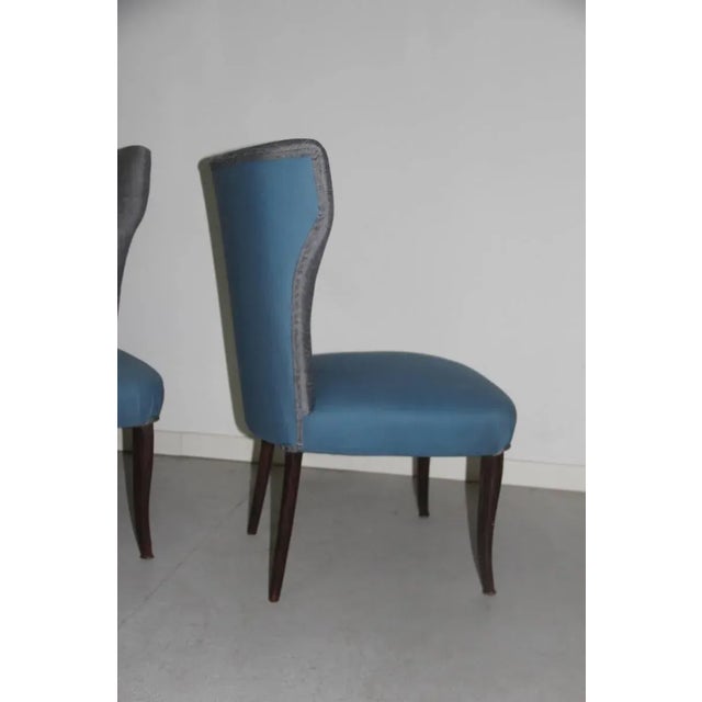 Set of High Back Chairs, 1950s For Sale - Image 4 of 6