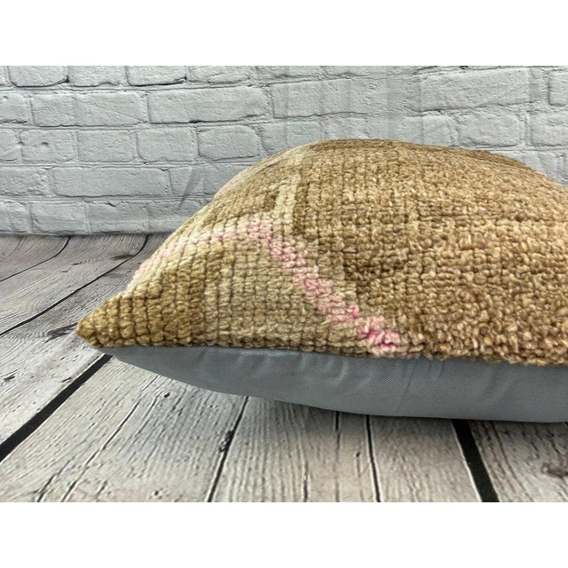 20 x 20 Rug Pillow Serene Sanctuary Turkish Pillow Cushion Cover For Sale - Image 4 of 4