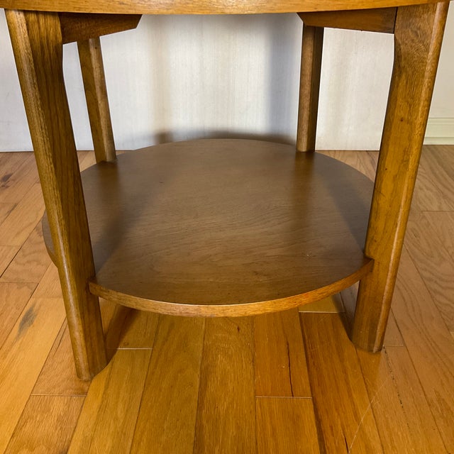 MidCentury Modern Lane Altavista Walnut Round Coffee Table Chairish