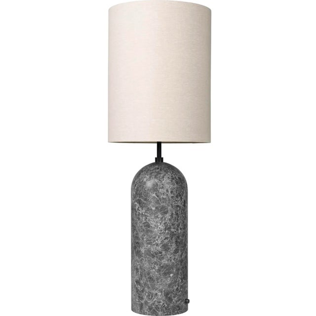 Metal Gravity XL High' Floor Lamp for Gubi in Gray Marble For Sale - Image 7 of 13