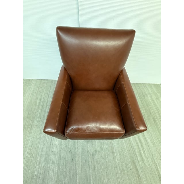 Animal Skin Crate & Barrel Recliner For Sale - Image 7 of 14