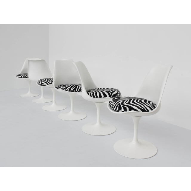 4 Swivel and 2 Fixed Tulip Chairs by Ero Saarinen for Knoll International, 1970, Set of 6, in Very Good conditions....