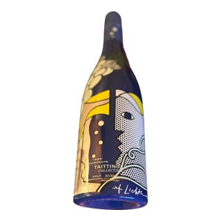 Vintage 1985 Taittenger Collection Featuring a Pop-Art Screenprint Designed by American Artist Roy Lichtenstein For Sale