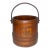 Antique Primitive Wood Firkin Staved Bucket Iron Bail Handle Victorian Decoupage For Sale