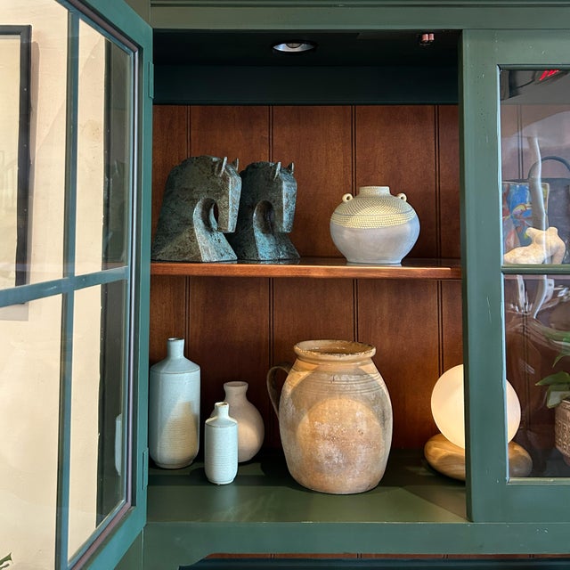Vintage Green Kitchen Hutch For Sale - Image 13 of 13