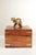 Campaign Style Teak and Brass Elephant Cigar or Jewelry Box For Sale In Philadelphia - Image 6 of 12