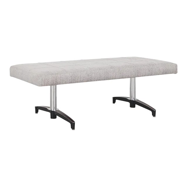 Mid Century Modern Chrome Bench For Sale