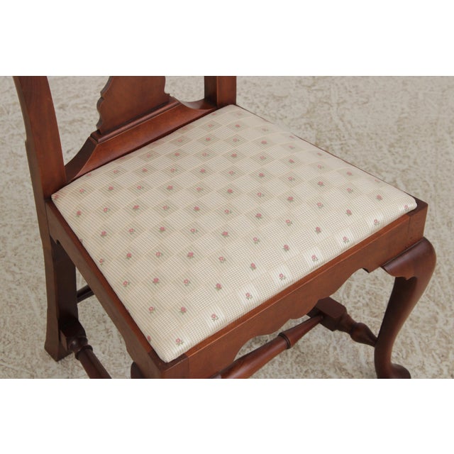 Set of 8 Eldred Wheeler Cherry Dining Room Chairs For Sale - Image 10 of 18