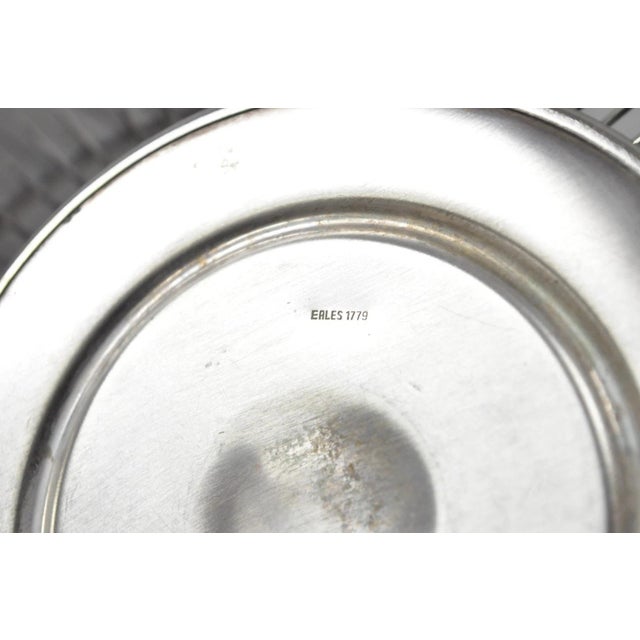 Silver Vintage Mid Century Modern Eales Italy Silver Plated Wire Fruit Bread Basket For Sale - Image 8 of 10