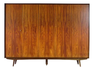Large Mid-Century Modern 5-Door Wardrobe, 1960s