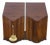 Antique Late 18th C. English George III Mahogany Fitted Cutlery Knife Boxes Pair For Sale