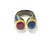 Bochic "Capri" Natural Blue Sapphire & Red Ruby Ring Set In 18K Gold & Silver For Sale - Image 18 of 18