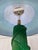 I just love the color green and this very heavy floor lamps is perfect in this color with it's twining vine and leaves....
