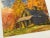 Glass Framed Original Signed Watercolor Painting by M E Ventola of an 'Old Barn in Autumn' For Sale - Image 7 of 13