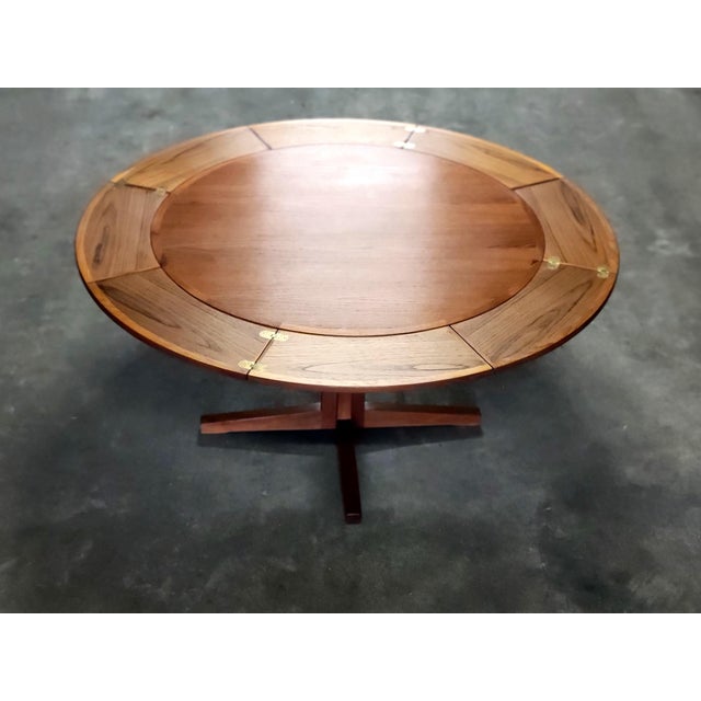 Danish Flip Flap Lotus Dining Table from Dyrlund, 1960 For Sale - Image 17 of 17