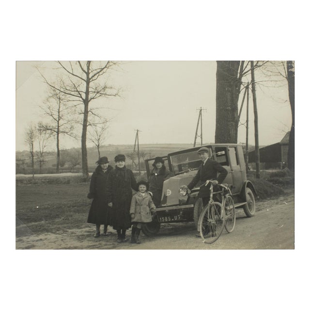 On the Road Near Paris, Silver Gelatin Black and White Photography, Circa 1930 For Sale