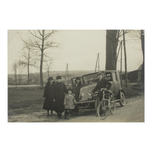 On the Road Near Paris, Silver Gelatin Black and White Photography, Circa 1930