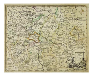 Map of the War between Hungary and Prussia, 19th Century