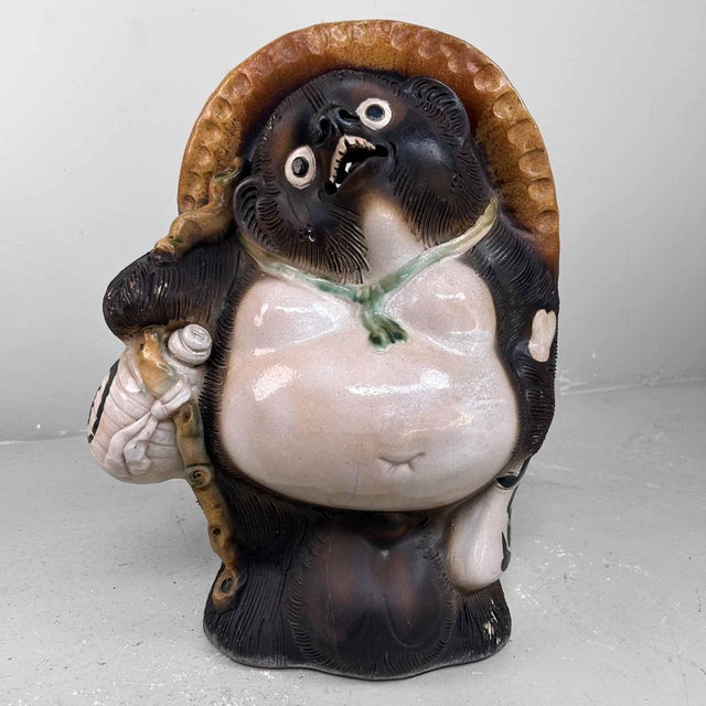 Large Decorative Tanuki Statue, 1970s For Sale - Image 14 of 14