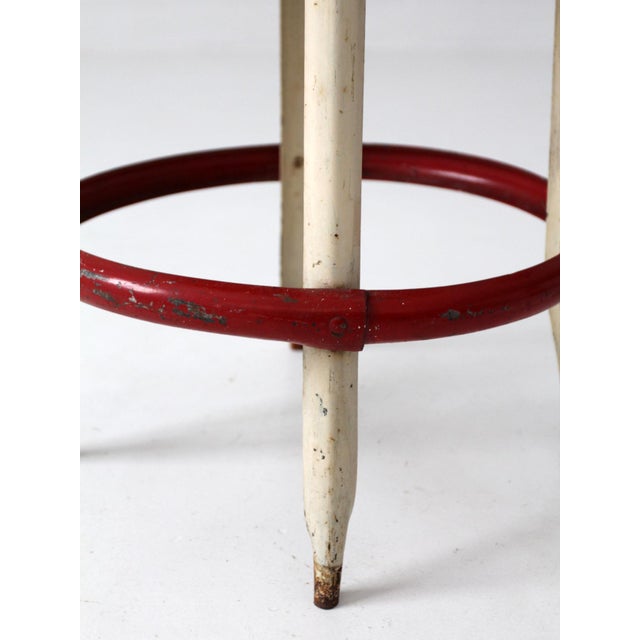 Mid-Century Industrial Diner Stool For Sale - Image 17 of 17