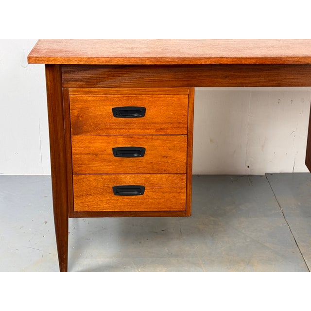 1950s Mid-Century Danish Teak Desk, 1960s For Sale - Image 5 of 11
