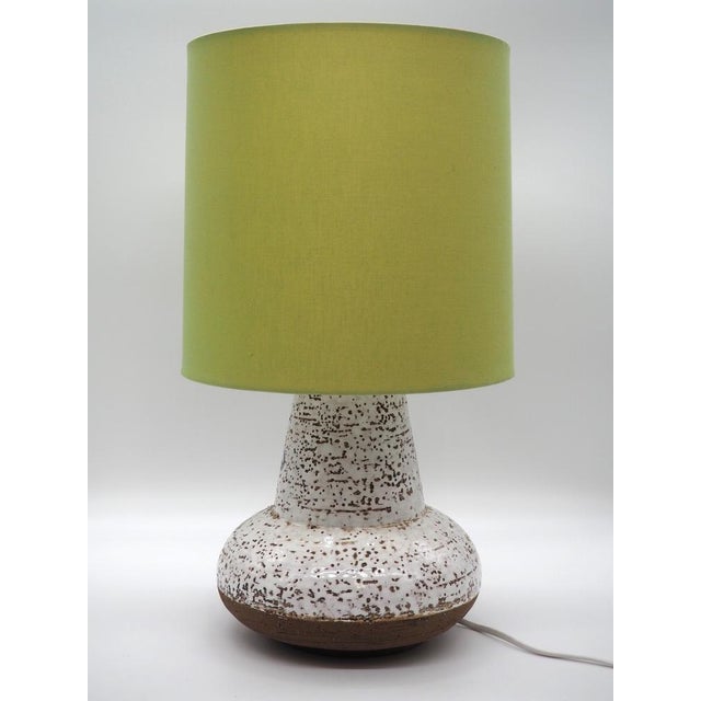 Scandinavian Ceramic Flower Table Lamp, Sweden, 1980s For Sale - Image 4 of 12