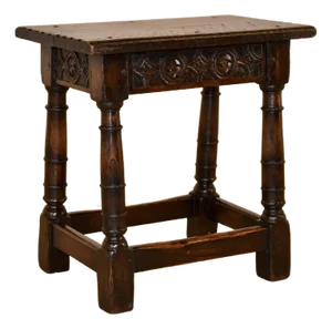 Early 19th Century English Oak Joint Stool