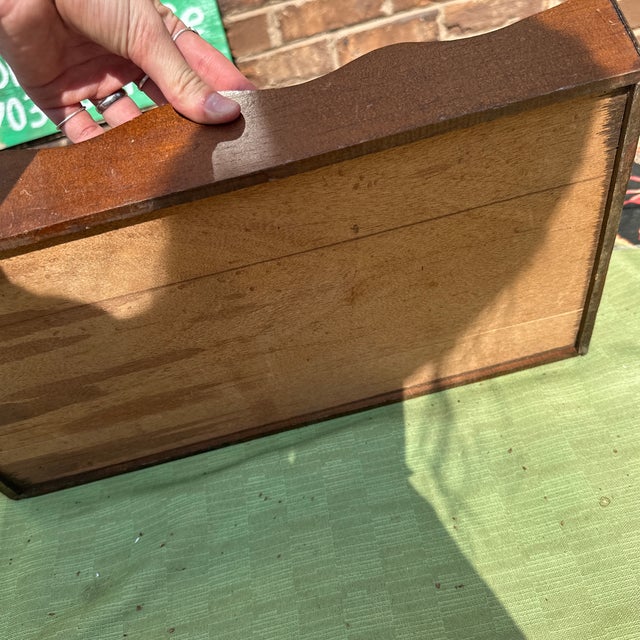 1970s Wooden and Tile Italian Style Decorative Tray For Sale - Image 10 of 10